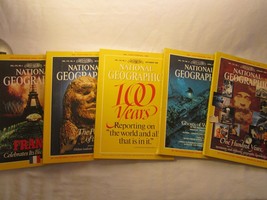Magazines (Lot Of 5) National Geographic 1988 Jan Apr Sep Oct 1989 July [Z172e] - £9.41 GBP