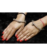 6 MM WIDE FABULOUS RAJASTHAN TRIBAL VINTAGE ANTIQUE SILVER OLD BANGLE BR... - $543.39 CAD