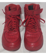Nike Air Force 1 High University Red Black AO2440 600  Size: Mens Sz 9.5 - $1,802.08 MXN