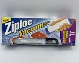 Ziploc Vacuum Starter Kit Hand Pump With 3 Freezer Quart Bags Discontinu... - $18.69