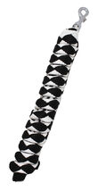 10' ft Horse Halter Lead Rope Heavy Duty 3/4 Dia Panic Snap Black White ... - $13.85