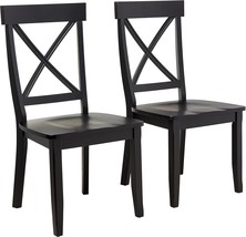 Homestyles Blair Black Dining Chairs, Set Of 2 - £150.56 GBP