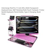 for iPad Pro 11-inch (M4, 2024) Transparent Keyboard Case, 360° Rotating... - $1,807.24 MXN