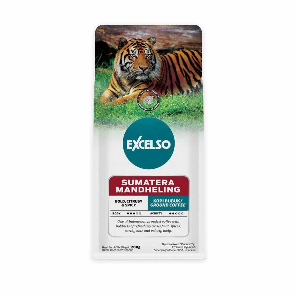 Excelso Sumatera Mandheling, Ground Coffee, 200g (Pack of 1) - $36.71