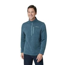 Eddie Bauer Radiator Fleece Pullover Sweater Men&#39;s XXL Chambray Blue 1/4... - $32.54