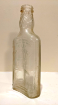Mid Century Old Mr Boston Whiskey Bottle Embossed Vintage MA Bar Decor EMPTY - £11.99 GBP