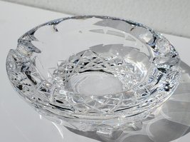 Vintage Waterford Crystal Colleen Thumb Print Ashtray Made in Ireland with Label - £15.97 GBP