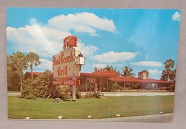 Vintage Ft Lauderdale FL Red Coach Grill 50s 60s 70s Giant Postcard Ticnnor Bros - £3.15 GBP