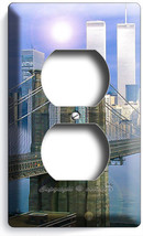 Nyc Big Apple New York City Brooklyn Bridge Ny Wtc Twin Towers Outlet Room Decor - £8.21 GBP