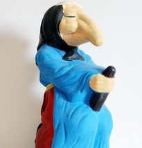 1950-70s Kitchen Witch Baba Yaga Utensil Holder Vintage Ceramic Figure 9&quot; FIG1 - £62.53 GBP