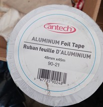 Cantech Foil Tape Aluminum Silver 48 MM x 45 M 90-21 - £11.48 GBP