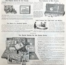Games Puzzles And Magic Kits 1897 Advertisement Victorian Full Page DWII5 - $24.10 CAD