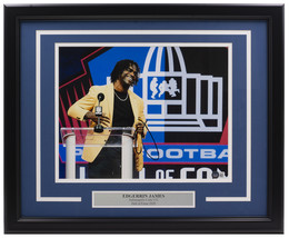 Edgerrin James Signed Framed Indianapolis Colts 11x14 Hall Of Fame Photo BAS - £184.47 GBP