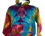 Vintage Esy Taos New Mexico Tie Dye Rainbow Large Pullover Hoodie Sweats... - $22.20