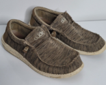 Hey Dude Mens Size 13 Wally Sox Shoes Loafers Brown Tan Knit Slip-on Lig... - £19.60 GBP