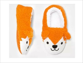 Happy Fox Kids Slippers Cat &amp; Jack Boys / Girls Slip on Soft Fur House Shoes NEW - £7.21 GBP