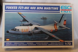 1/72 Scale ESCI, Fokker F27-mk 400 MPA Maritime Model Kit #9113 BN Open box - $72.00