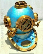 Antique Divers Diving Helmet 18&quot; Scuba US Navy Mark V Deep Sea helmet Décor gift - £169.33 GBP