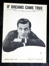 If Dreams Came True 1958 Sheet Music  by Pat Boone - £1.92 GBP