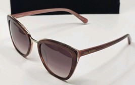 Isaac Mizrahi Pink Gold Sunglasses Cat Eye Oversized 56 21 145 IM30243 NWOT - $59.39