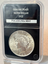 1922 Peace Dollar $1 90% Silver PCS Stamps &amp; Coins - $39.55