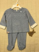 Nwt Ellen Degeneres Infant 2PC Bunny Footed Pant Set Blue Sizes: 3M - £10.77 GBP