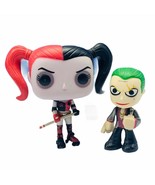 Funko Pop Joker Harley Quinn pair lot roller skates figures gotham DC co... - £13.94 GBP