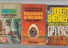 Mindswap/Dimension of Miracles/Options 3 sf novels by Robert Sheckley 1sts - £23.59 GBP