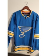 Adidas Primegreen Authentic NHL Jersey Saint Louis Blues Team Blue Men's 44 - $98.99