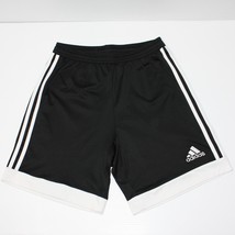 Adidas Boy&#39;s Black with White Trim Athletic Soccer Basketball Shorts siz... - £6.36 GBP