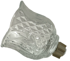 HOMCO Clear Glass Fluted Tulip Peg Votive Candle Holder Scalloped Edge - 4" image 5