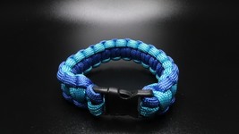 Vintage Two Tone Blue Paracord Bracelet - $9.90