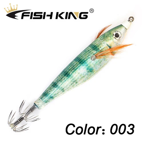 FISH KING Fishing Lure 8cm 10g Squid Hook Luminous Wobblers Jigs Octopus Cuttlef - $34.01