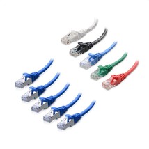 Cable Matters 5-Color Combo Snagless Short Cat6 Ethernet Cable (Cat6 Cable, Cat  - £42.56 GBP