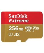SanDisk Extreme 256 GB MicroSDXC UHS-I Class 3 - $48.49 CAD