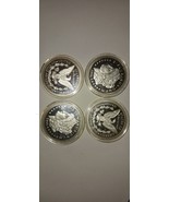 FOUR US SILVER ROUNDS /1896 MORGANS/ SILVER ROUNDS/ CERTIFIED  - $89.99