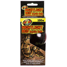 Zoo Med Nightlight Red Reptile Bulb 100 watt Zoo Med Nightlight Red Rept... - £13.85 GBP
