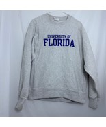 Vintage Champion University of Florida Pullover Baggy Sweatshirt Gray Si... - £27.83 GBP