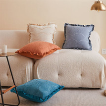 18&quot;x18&quot; Chenille Fabric Throw Pillow Case Bed Sofa Outdoor Home Cushion Covers  - £16.83 GBP