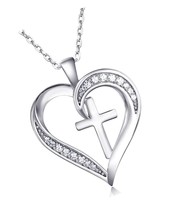 Gifts for Valentine&#39;s Day Cross Necklace Women 925 - - $100.81