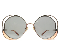 Chloe Sunglasses CH0024S 002 Gold Round Wire Rim Frames with Gray Lenses - £187.57 GBP