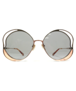 Chloe Sunglasses CH0024S 002 Gold Round Wire Rim Frames with Gray Lenses - £187.12 GBP