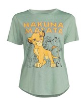 Disney The Lion King Hakuna Matata T-Shirt Juniors Size XL (15-17) Color Olive - £13.24 GBP