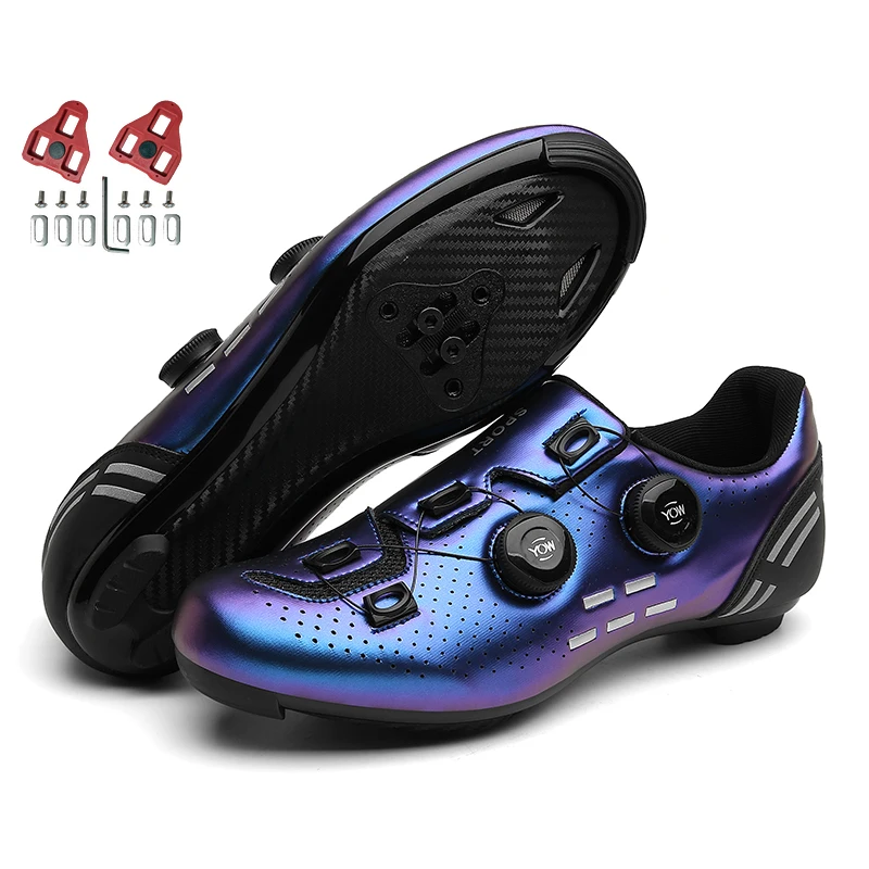 2024 New Road Cycling Sneaker Cleats Shoes Men Mtb Flat Mountain Bike Shoes Spd  - £80.40 GBP