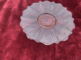 Vtg. Pink Depression Glass OYSTER &amp; PEARL 13” Anchor Hocking Platter - £23.53 GBP