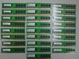 Lot Of 25PCS 512MB 240p PC2-5300 CL5 8c 64x8 DDR2-667 Dimm &quot;Tested&quot; - £40.69 GBP