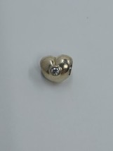 Pre-Owned Pandora Sterling Silver Cubic Zirconia Heart Charm - $16.97