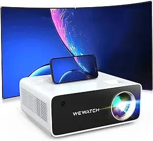 Native 1080P Video Projector With Wifi And Bluetooth, 18500L Outdoor Mov... - $222.99