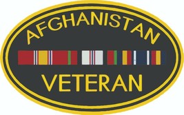 Afghanistan Veteran  -  Military Bumper Sticker  / Decal - £2.85 GBP