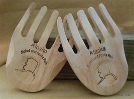 Salad and Pasta Pals Alaska Wood 6&quot; Two Pieces - $13.86